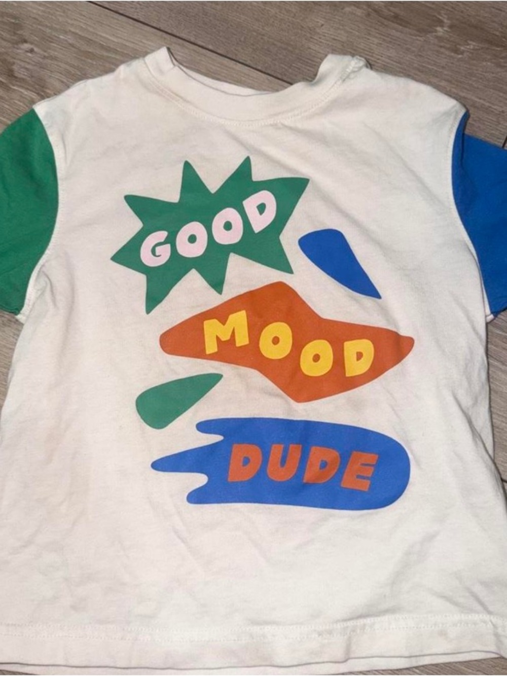 Old Navy Toddler Boy Good Mood Dude Colorblock Long Sleeve Tee 4T